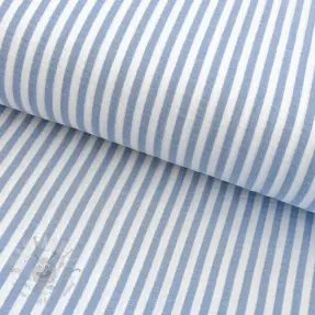 Muślin double gauze YARN DYED Summer stripe blue