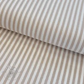 Muślin double gauze YARN DYED Summer stripe beige