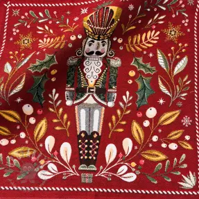 Tkanina dekoracyjna jacquard Casse-Noisette rouge design B PANEL