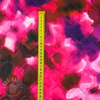 Pikowana tkanina Aquarel nature gradini pink