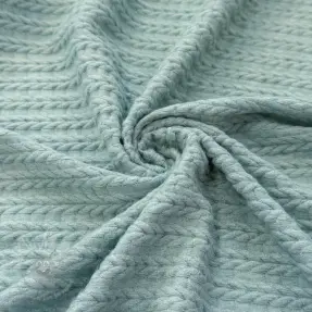 Dzianina swetrowa LIGHT ANGORA CABLY ocean green