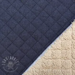 Pikowana tkanina DENIM dark blue