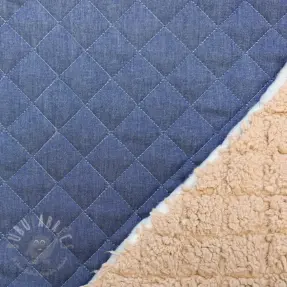Prešívaná látka DENIM blue