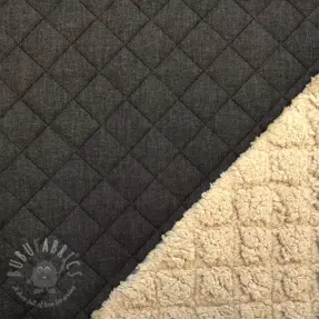 Prešívaná látka DENIM black