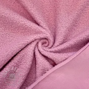 Fleece TEDDY DOUBLE SIDED soft pink