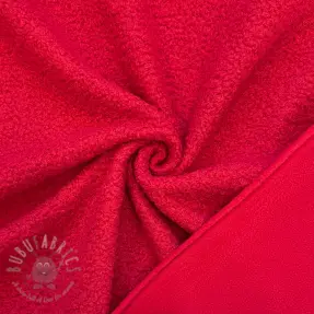 Fleece TEDDY DOUBLE SIDED red