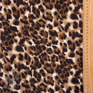 Tkanina płaszczowa TEDDY SUEDE Panther LEO cognac