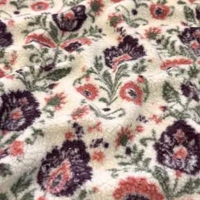 Tkanina płaszczowa TEDDY JACQUARD Pretty mix design F