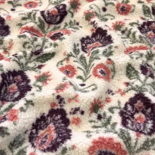 Tkanina płaszczowa TEDDY JACQUARD Pretty mix design F