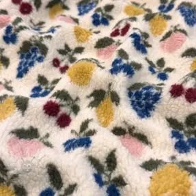 Tkanina płaszczowa TEDDY JACQUARD Pretty mix design E
