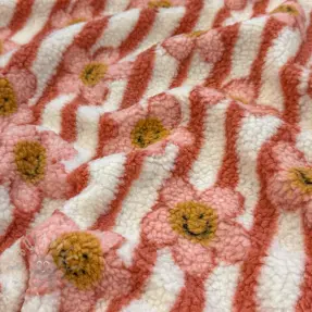 Tkanina płaszczowa TEDDY JACQUARD Pretty mix design D