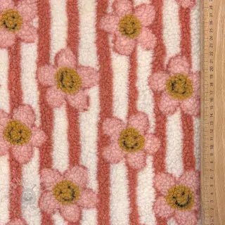 Tkanina płaszczowa TEDDY JACQUARD Pretty mix design D
