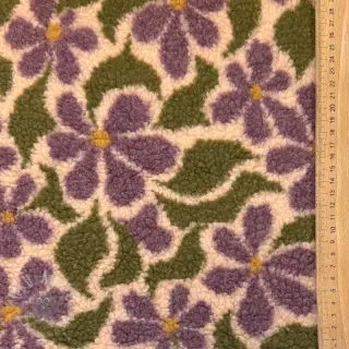 Tkanina płaszczowa TEDDY JACQUARD Pretty mix design B