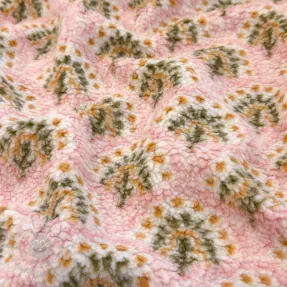 Tkanina płaszczowa TEDDY JACQUARD Pretty mix design A