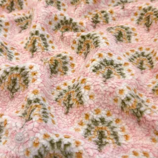 Tkanina płaszczowa TEDDY JACQUARD Pretty mix design A