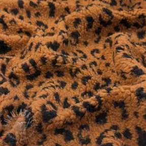 Tkanina płaszczowa TEDDY Panther love brown