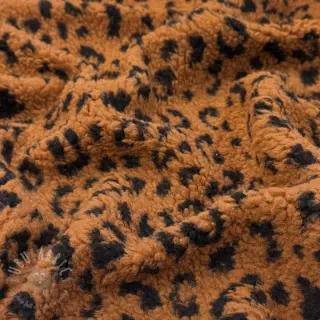 Tkanina płaszczowa TEDDY Panther love brown