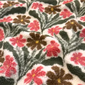 Tkanina płaszczowa TEDDY JACQUARD Flowers