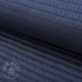 Pikowana tkanina WATERPROOF Stripes dark blue