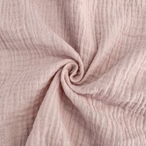 Muślin double gauze old rose ORGANIC