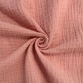 Muślin double gauze soft rose ORGANIC