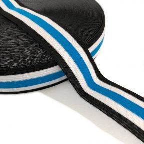 Guma gładka 3 cm Side stripe aqua