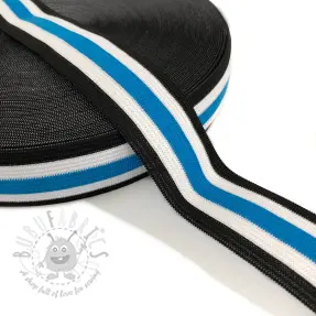 Guma gładka 3 cm Side stripe aqua