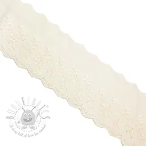 Koronka Double flower off white