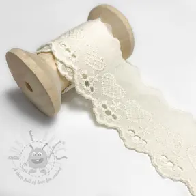Koronka Heart off white
