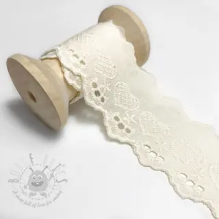 Koronka Heart off white