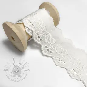 Koronka Heart white