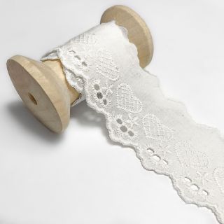 Koronka Heart white