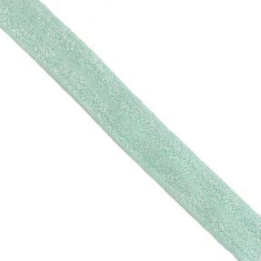 Guma lamówkowa glitter 20 mm mint
