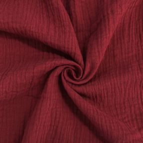 Podwójna gaza/muslin bordeaux