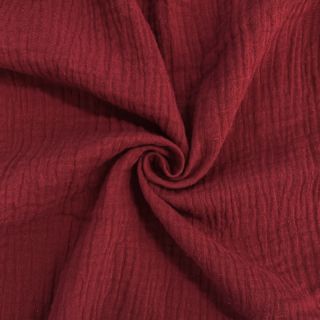Podwójna gaza/muslin bordeaux