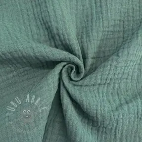 Muślin double gauze green
