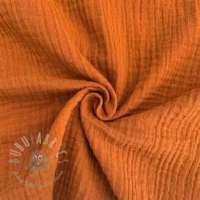 Muślin double gauze brique