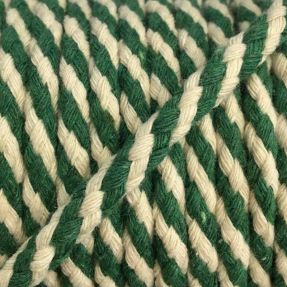 Bawełniany sznur 5 mm green ecru