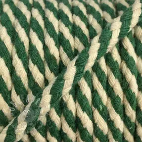 Bawełniany sznur 5 mm green ecru