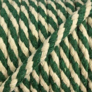 Bawełniany sznur 5 mm green ecru