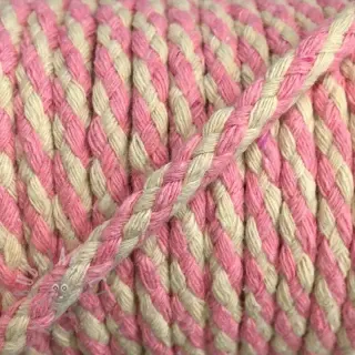 Bawełniany sznur 5 mm light pink ecru