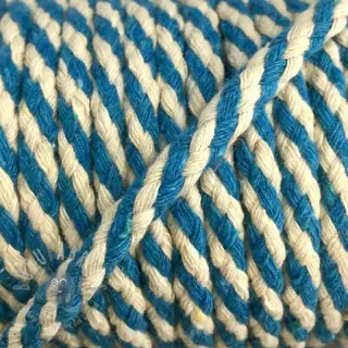 Bawełniany sznur 5 mm turqouise ecru