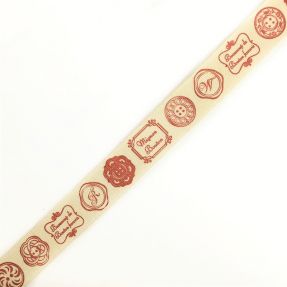 Bawełniana taśma Stamps pink