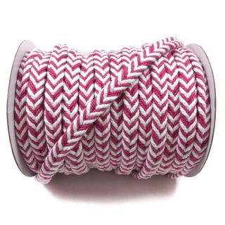 Bawełniany sznur pleciony fuchsia