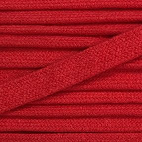 Bawełniany sznur płaski 13 mm red