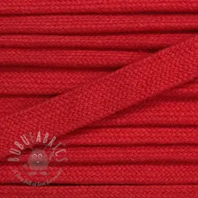Bawełniany sznur płaski 13 mm red
