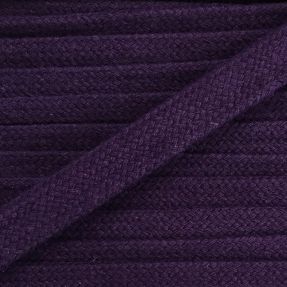 Bawełniany sznur płaski 13 mm purple