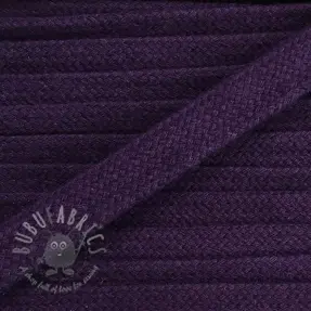 Bawełniany sznur płaski 13 mm purple