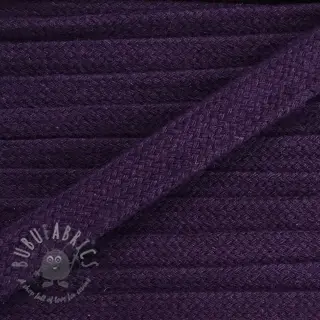 Bawełniany sznur płaski 13 mm purple