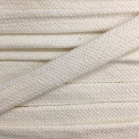 Bawełniany sznur płaski 13 mm cream